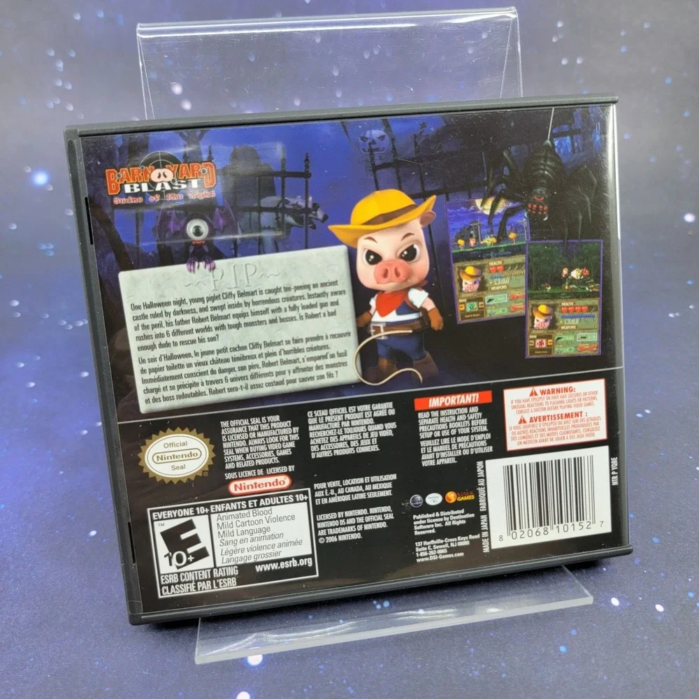 Barnyard Blast Swine of the Night Nintendo DS CIB NTR-YQBE-USA DSI Games 2008